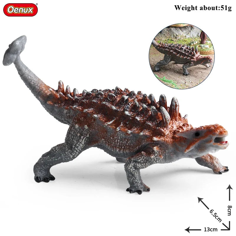 Oenux Jurassic Dinosaurs Action Figures Set | 5 Realistic PVC Models Collection Toy