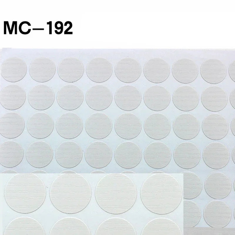 96Pcs 15mm Wood Furniture Screw Cap Covers | Self-Adhesive Hole Stickers for Desk Cabinets
