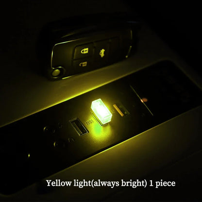Car USB LED Atmosphere Light | Music Sync Sound Control Car Interior Decoration
