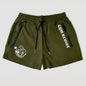 Men's Quick Dry Side Printed Shorts Double Zipper Pocket Side Design Running Basketball Training Fitness Shorts Summer
