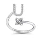 LATS Zircon Initial A-Z Letter Rings for Women Girl Adjustable Opening Ring Name Alphabet Female Wedding Fashion Jewelry Gift
