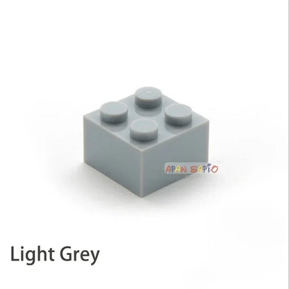 60pcs DIY Building Blocks Thick Figures Bricks 2x2 Dots | Educational Creative Toy for Children