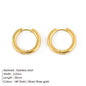 Minimalist Stainless Steel Round Earrings for Women Trendy Geometric Drop Statement Earrings Party Fashion Jewelry Gift
