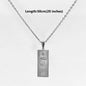 Waterproof 18K Gold Plated Bar Charm Pendant Stainless Steel Us Dollar Custom Pendant