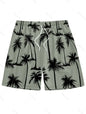 Men's Hawaiian 3D Palm Tree Pattern Beach Shorts Quick Dry Outdoor Leisure Sports Shorts Fashion Men's Shorts