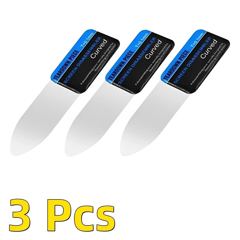 Curved LCD Screen Opening Pry Tool Set | Ultra Thin Flexible Spudger for Phone Repair