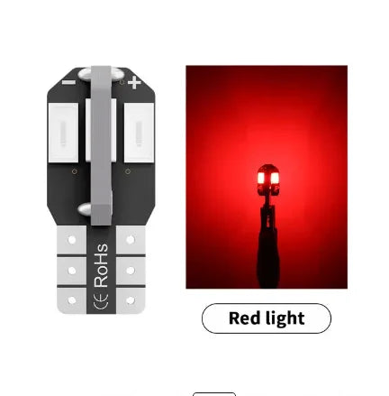 10PCS W5W T10 5730 LED Bulbs Canbus 12V | Car Interior Dome Map Light Parking Signal Lamp