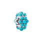 European Summer Blue Series Turtle Flower Pendant Fit S925 European 925 Sterling Silver Bracelet Bangles Necklace