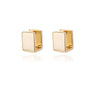 Vintage Round Stainless Steel Hoop Earrings For Women Gold Plated Earring 2023 Trending Statement Ear Jewelry Christmas Gift