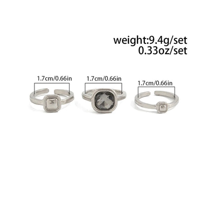Top Quality Irregular Crystal Rings for Women Wedding Bride Elegent Stone Ring for Women Christmas Mothers' Day Gifts
