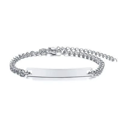 Adjustable Kids ID Bracelet | Custom Name Stainless Steel Anti-Lost Jewelry