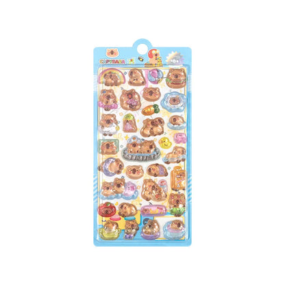 Japanese Anime Food Stamping Seal Fun | 3D Crystal Diamond Sticker Set for Kids