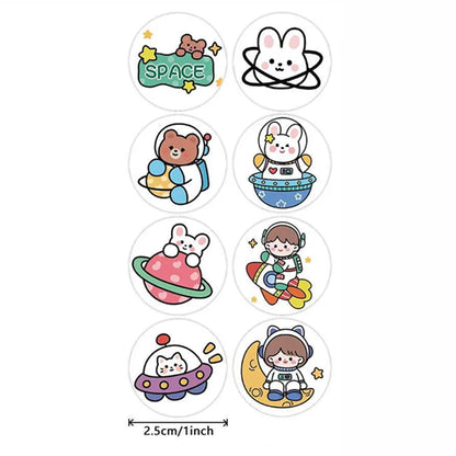 Teacher Reward Stickers for Kids | 100-500pcs Cute Animal Motivational Stickers