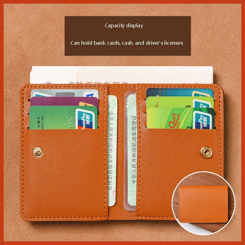 Compact Leather Card Wallet for Men and Women | Minimalist Everyday Carry
