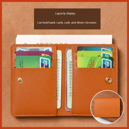 Compact Leather Card Wallet for Men and Women | Minimalist Everyday Carry