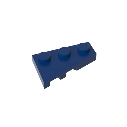 Gobricks GDS-547 Wedge Plate 3 x 2 Right | Compatible Building Block for DIY Creations