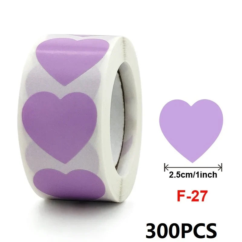 100-500PCS Thank You Stickers | Heart Shaped Merci Labels for Packaging and Gifts