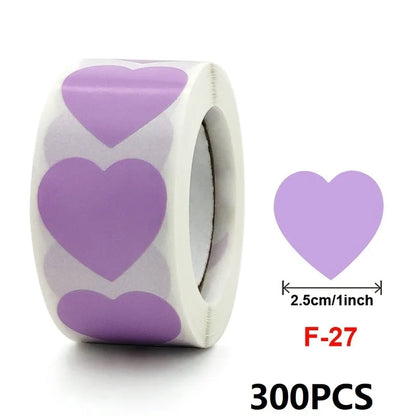 100-500PCS Thank You Stickers | Heart Shaped Merci Labels for Packaging and Gifts