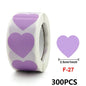 100-500PCS Thank You Stickers | Heart Shaped Merci Labels for Packaging and Gifts