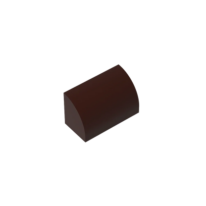 Gobricks GDS-M063 Curved Brick 1 x 2 x 1 No Studs | Compatible Building Block