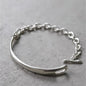 Sterling Silver plated Thai Silver Bracelet for Women Vintage Geometric Heart Love Lucky Punk Jewelry 2023 New Dropship