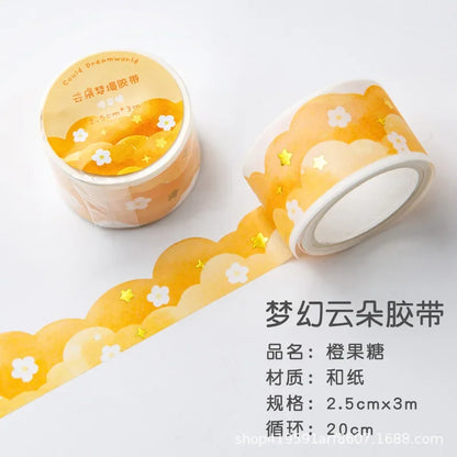 Kawaii Gradient Clouds Washi Tapes | DIY Scrapbooking and Journaling Stickers