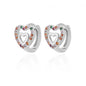 Zircon Heart Pendientes Earring For Women Stainless Steel Gold Color Piercing Earring 2025 Trend Jewelry aretes Accesorios mujer
