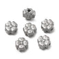 10Pcs/Pack Stainless Steel Various Shape Gold Steel Color Texture Spacer Beads for DIY Bracelet Jewelry Making Accessories