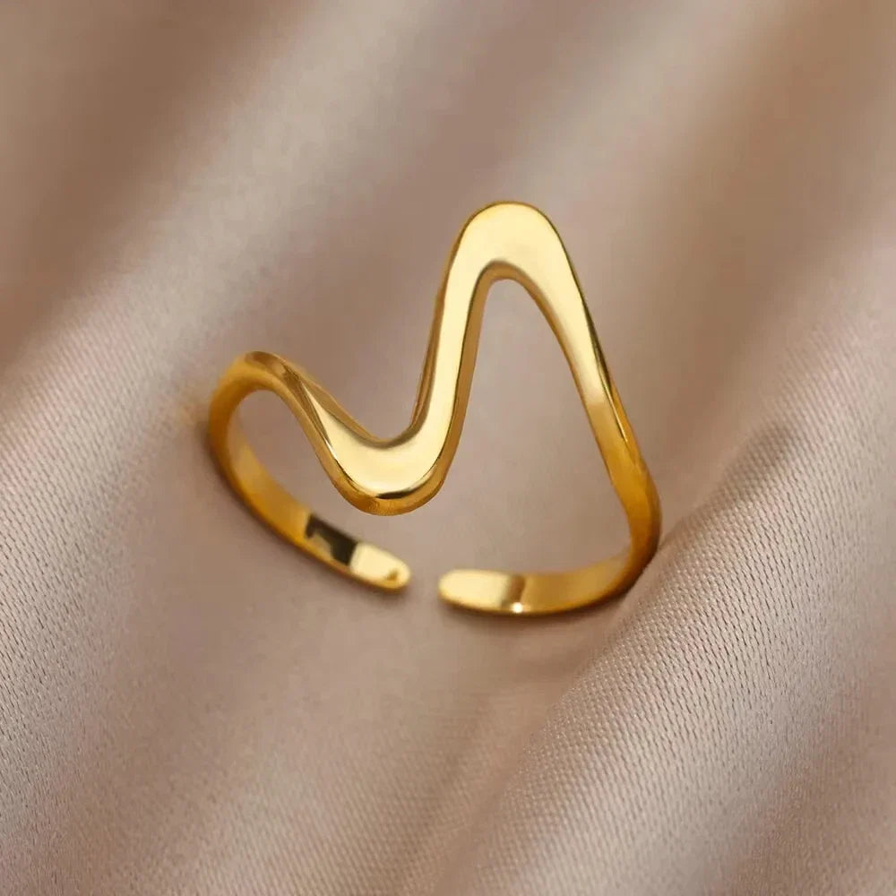 Vintage Ancient Greek Arethusa Goddess Coin Rings For Women Imitation Pearl Zircon Moon Stainless Steel Ring Fashion Jewelry