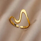 Vintage Ancient Greek Arethusa Goddess Coin Rings For Women Imitation Pearl Zircon Moon Stainless Steel Ring Fashion Jewelry