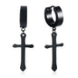 Stainless Steel Cross Earrings for Men | Religious Stud Earrings
