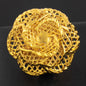 Ethiopia Arab Dubai Gold Plated Rings For Women Resizable 18K Gold Plated Jewelry For Wedding And Party Gifts