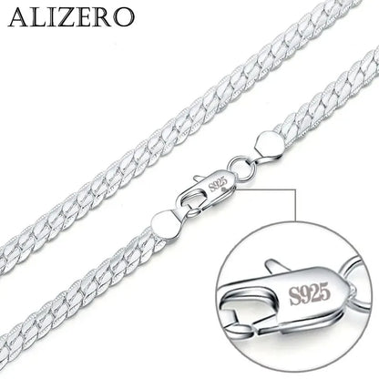 8 Inch 18K Gold Bracelet 5MM Sideways Chain Bracelet For Woman Men Fashion Wedding Engagement 925 Sterling Silver Jewelry Gifts