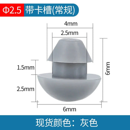 Solid Silicone Rubber Caps 2mm to 16mm T Type Plug Cover Snap-on Gasket Blanking End Caps Seal Stopper