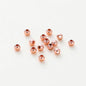 30-100Pcs 14K/18K Gold Color Plated Brass 2/2.5/3/4/5/6mm Spacer Beads for Jewelry Making Beads Accessories Findings Wholesale
