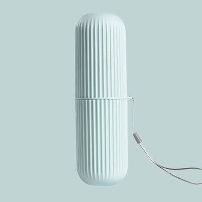 Portable Toothbrush Cup and Toothpaste Holder | Travel Toiletries Storage Case