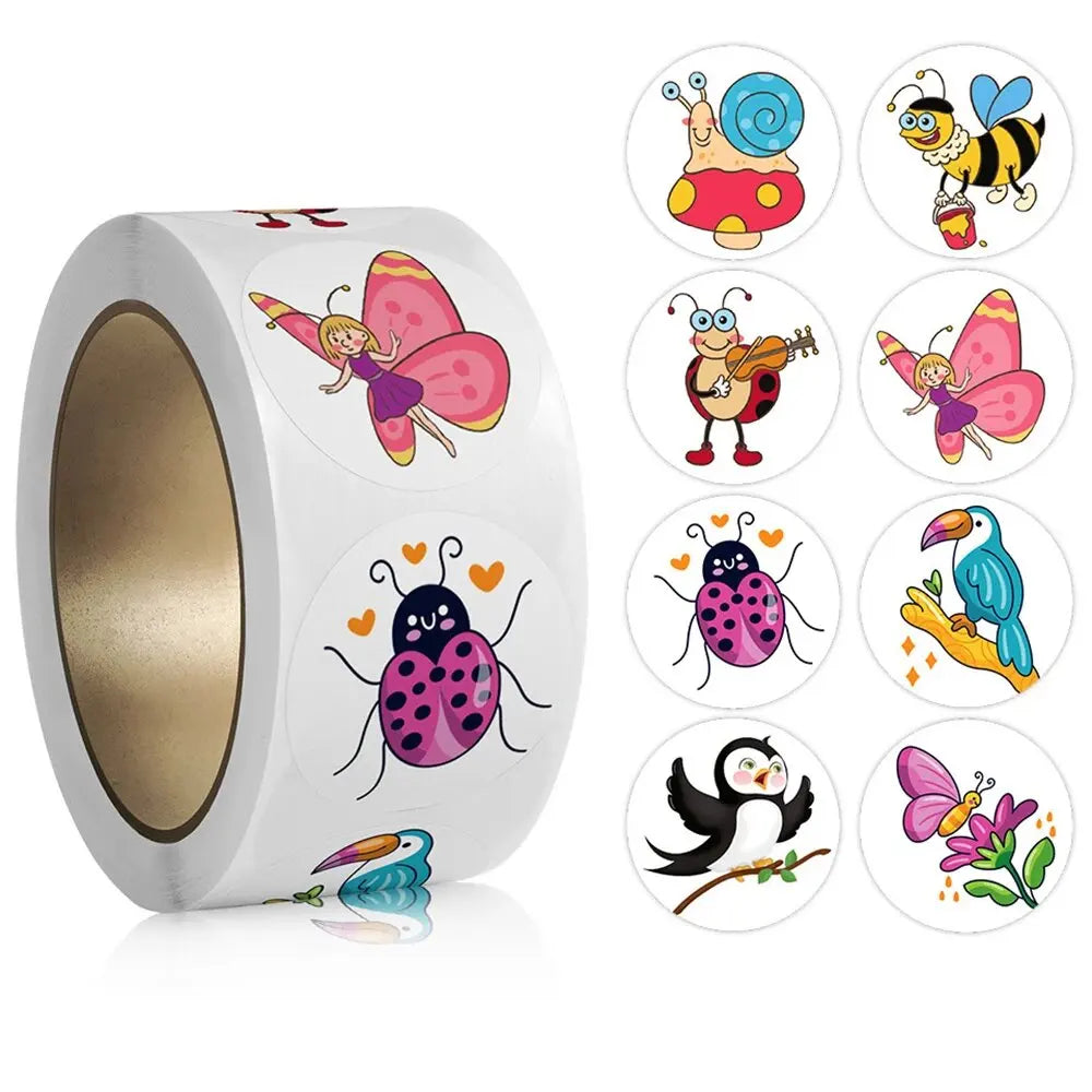 Teacher Reward Stickers for Kids | 100-500pcs Cute Animal Motivational Stickers