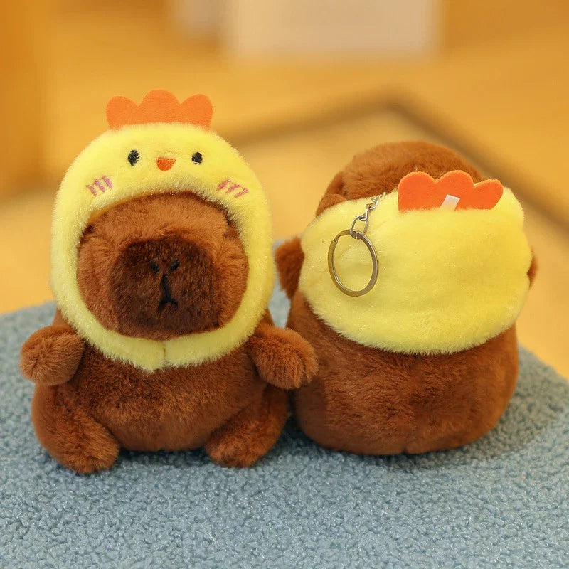 Capybara Plush Keychain | Cartoon Bag Pendant and Car Keyring
