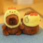 Capybara Plush Keychain | Cartoon Bag Pendant and Car Keyring