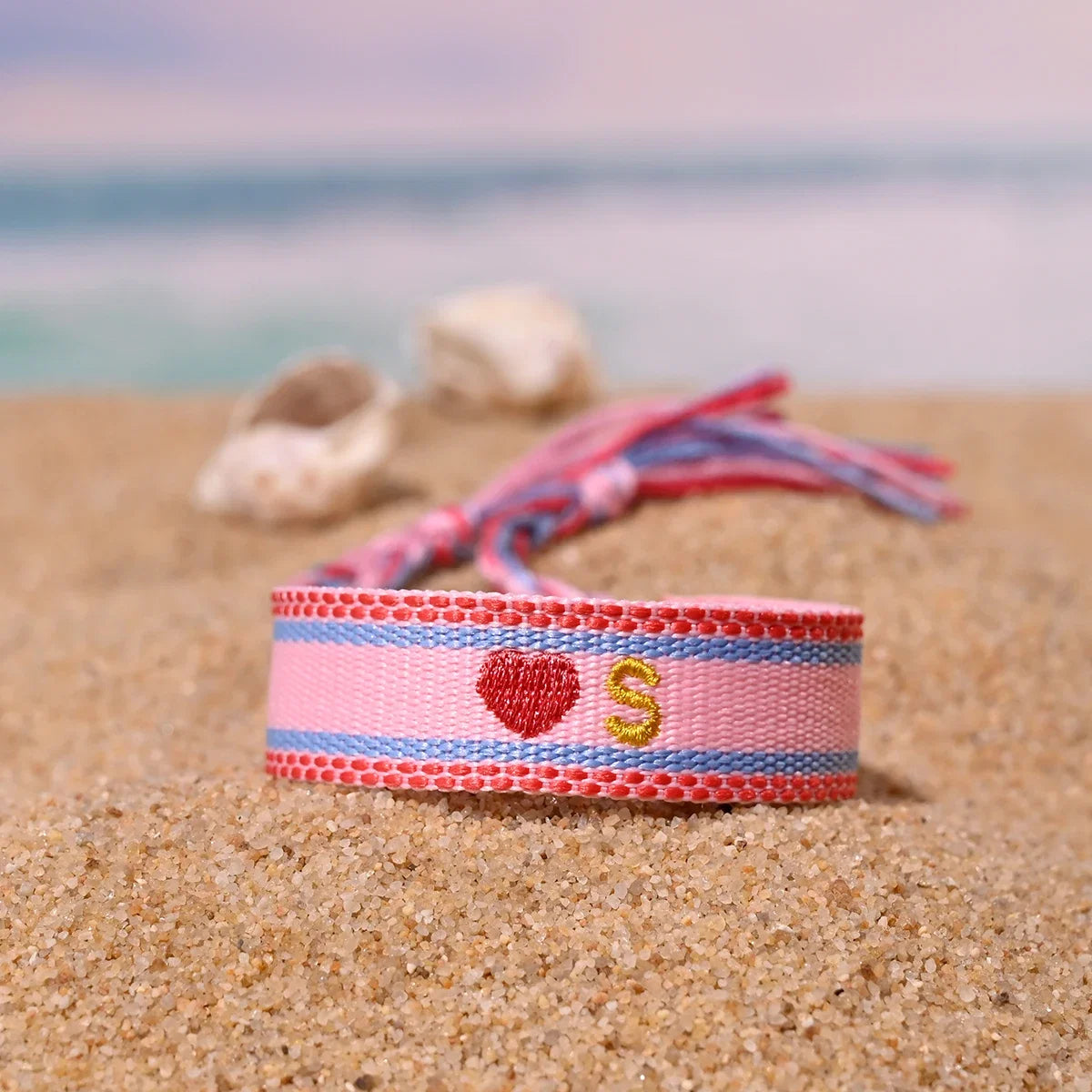 Handwoven Initial Letter Bracelet | Personalized Friendship Gift for Women