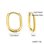 LUXUSTEEL Simple Hoop Earrings | Anti-Allergy Stainless Steel for Women