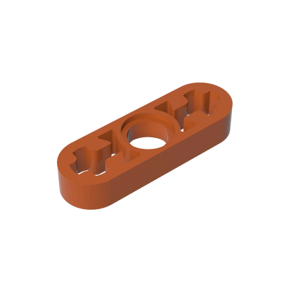 Gobricks GDS-689 Technical Liftarm Thin 1 x 3 | Building Block with Axle Holes Compatible with Lego 6632