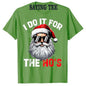 I Do It for The Hos Funny Inappropriate Christmas Santa Face T-Shirt Man