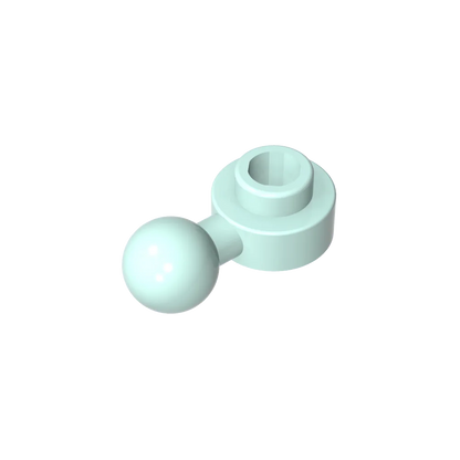 Gobricks GDS-1500 Hinged Plate 1x1 with Ball Head | Compatible Building Brick
