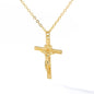 Cross Goddess Pendant Necklace for Women Stainless Steel 316L Gold Color Necklace 2025 New Party Jewelry Aesthetic Accessories