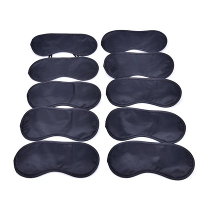 10-Pack Satin Sleep Eye Mask | Light Blocking Travel Blindfold