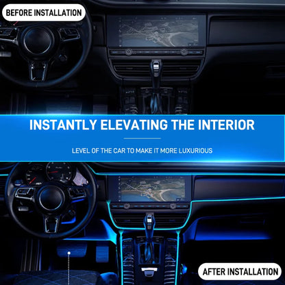 Car Interior EL Wire Neon Strips | Flexible LED Atmosphere Lamp