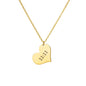 Geometric Heart Necklaces For Women Stainless Steel Gold Color Snake Chain Heart Necklace Aesthetic New Wedding Jewelry Gift