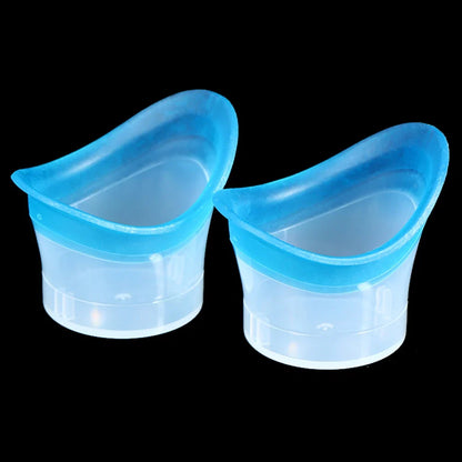 2pcs Silicone Eyewash Cup | Soft Reusable Eye Bath Cup for All Ages