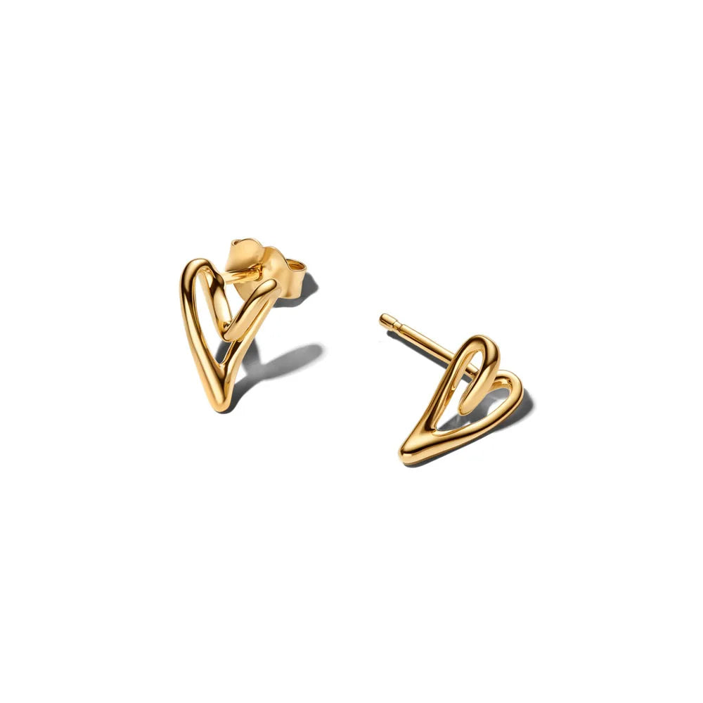 2026 New 925 Silver Elephant Cherry Blossom Butterfly Heart Earrings, a delicate choice for women's fashion jewelry